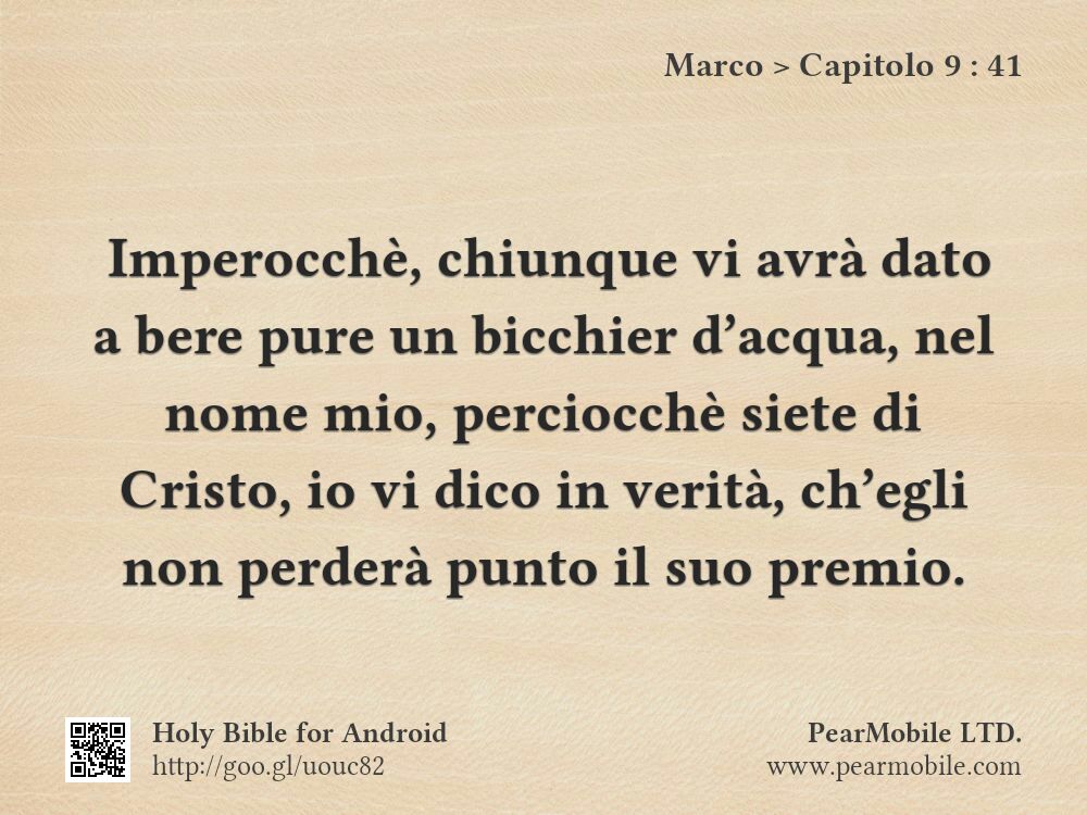 Marco, Capitolo 9:41